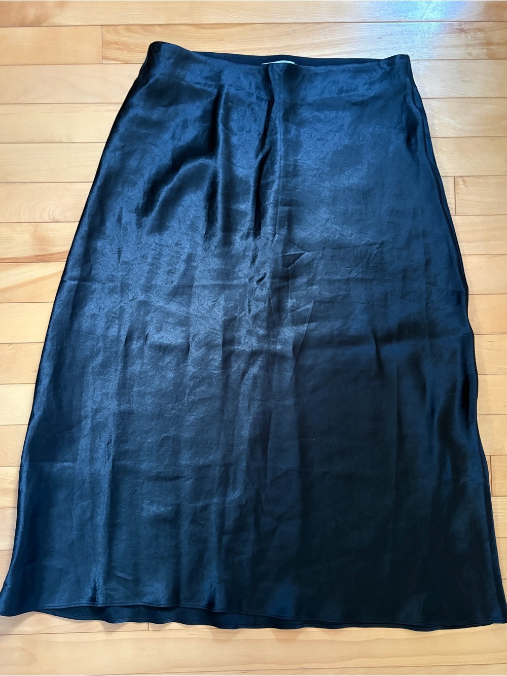 Babaton Black Satin Midi Skirt - Size 6 - Never Worn